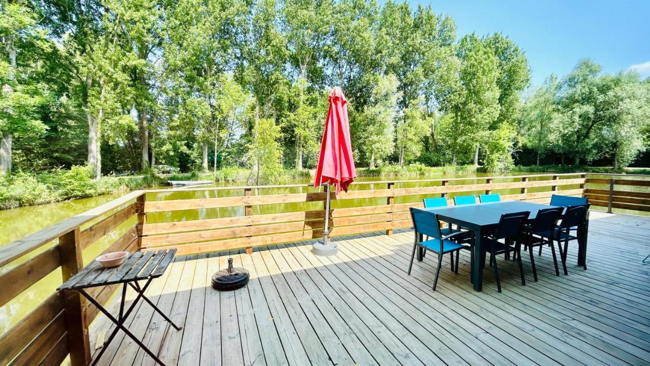 Chalet Avec Terrasse Sur Pilotis Vue Sur L'Etang Rue  Exterior photo